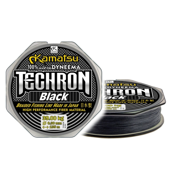 KAMATSU plecionka TECHRON BLACK 0.20mm/135m